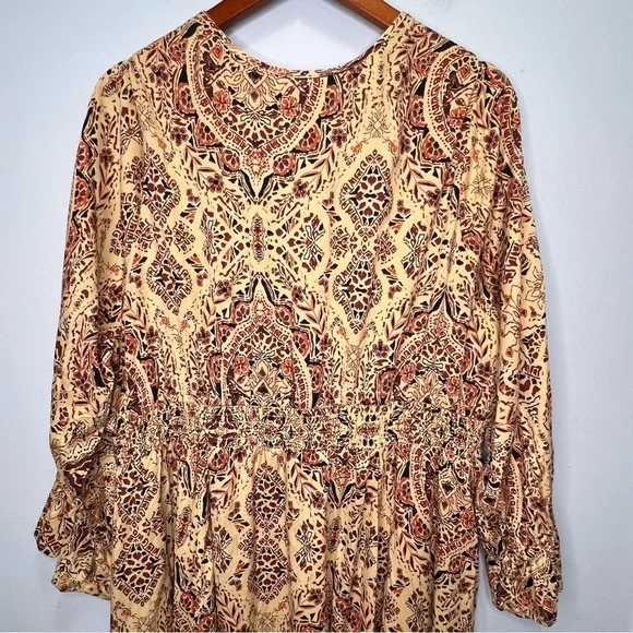 Torrid Midi Challis Smocked Waist Surplice Dress Size 2X - Picture 9 of 14